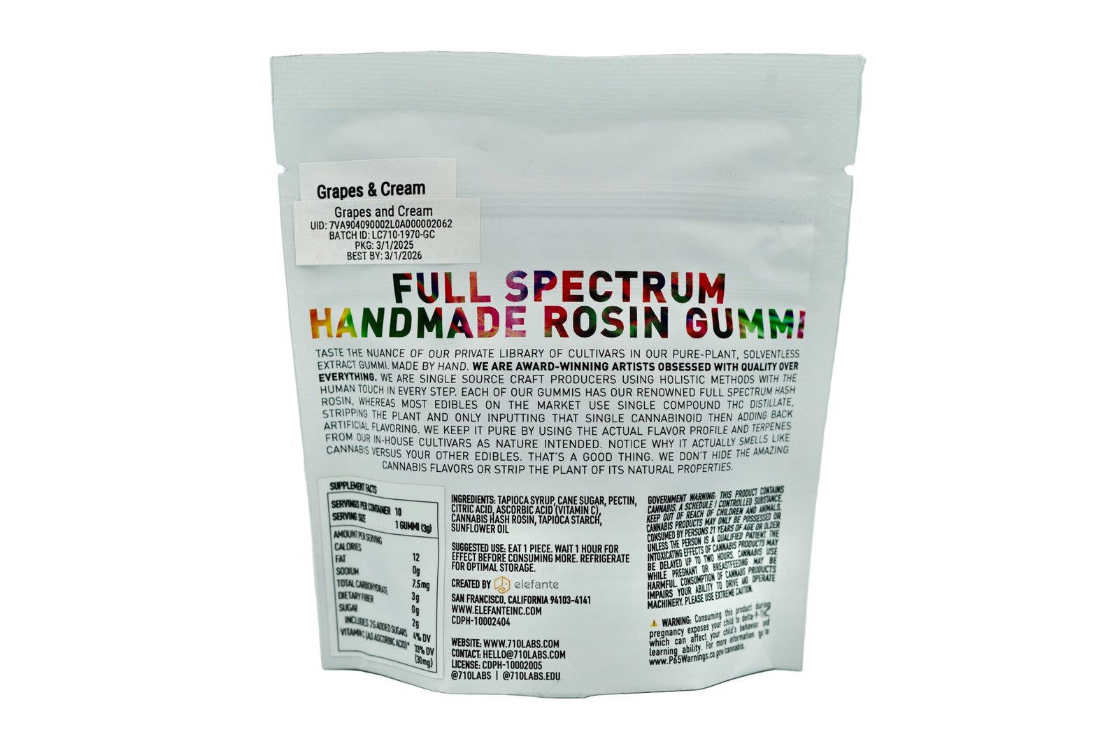 710 Labs Cannabis-Infused Hash Rosin Gummies - Image 2