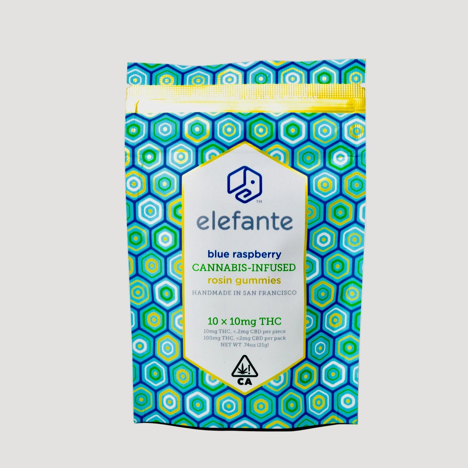 Elefante Vegan Blue Raspberry Premium Hash Rosin Gummies
