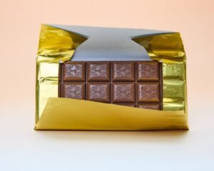 Alternative view of Neau Tropics ENIGMA Strain Chocolate Bar